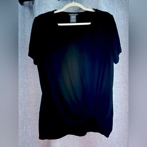 Black tshirt type material in large